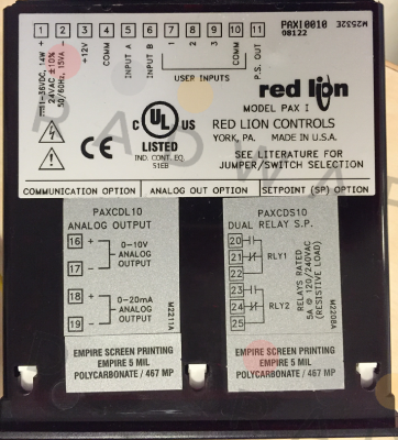 Red Lion-PAX10010 Obsolete, replaced by PAXI0020 and PAXI0030  price