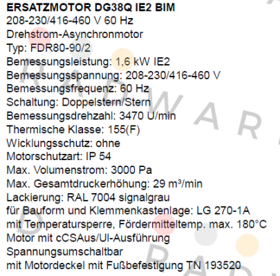 Dietz-Motoren-DG38Q IE2 BIM (FDR80-90/2)  price