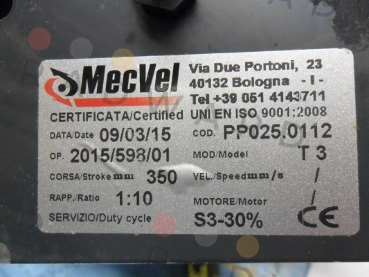 Mecvel-PP025.0112 price