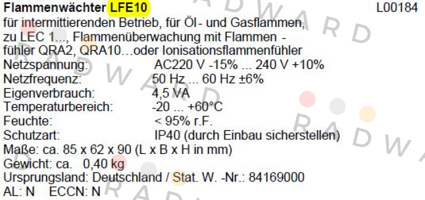 Siemens (Landis Gyr)-LFE10 (L00184) price