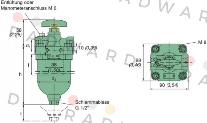 Mann Filter (Mann-Hummel)-P/N: 5131063051, Type: KMGP00014  price