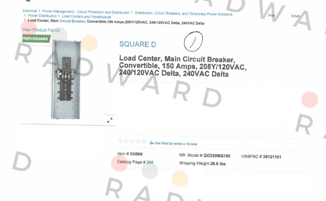 Square D (Schneider Electric)-QO330MQ150 price