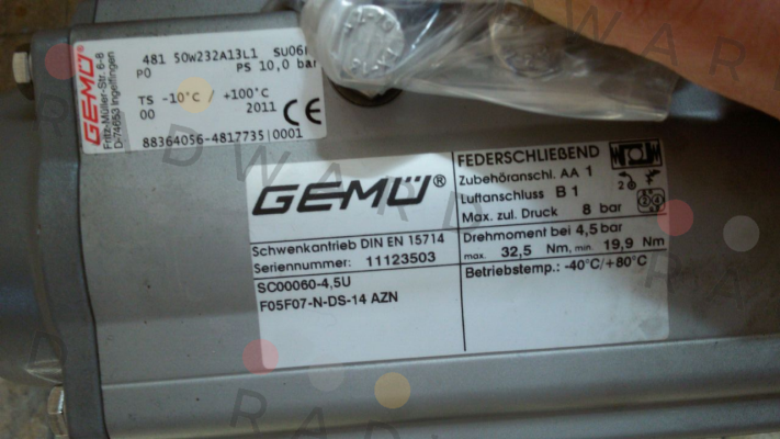 Gemü-SC0060U4/5 F05F07NS14A   price