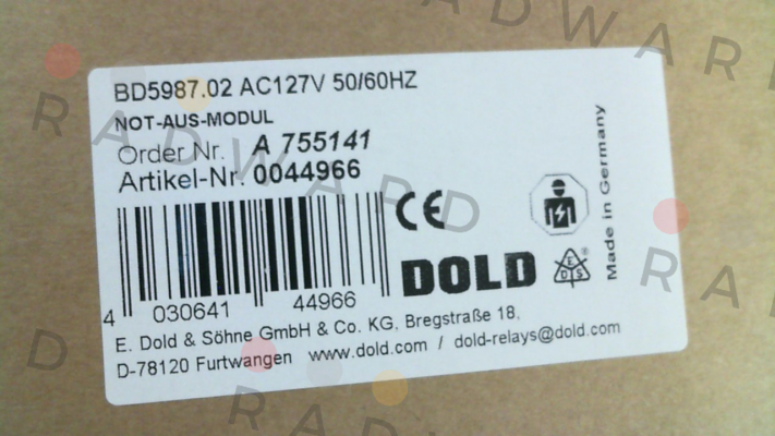 Dold-p/n: 0044966, Type: BD5987.02 AC127V 50/60HZ price