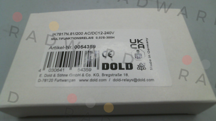 Dold-P/N: 0054359, Type: IK7817N.81/200 AC/DC12-240V price