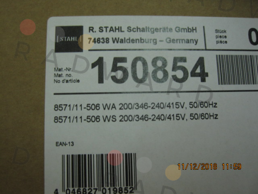 Stahl-P/N: 150854, Type: 8571/11-506 price