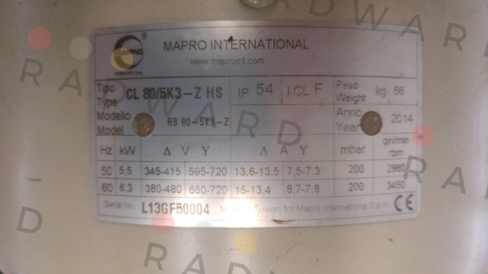 MAPRO International-CL 80 HS  price