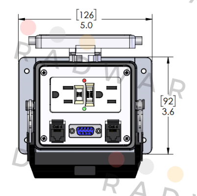 MENCOM-GF-DB9-2RJ45-32 price