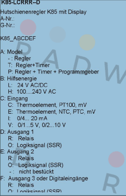 Ascon-K85-LCRRR-D price