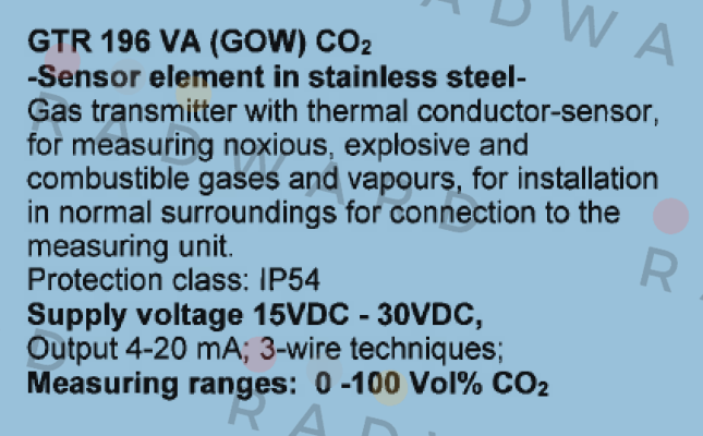 Ados-GTR 196 VA (GOW) CO2     price