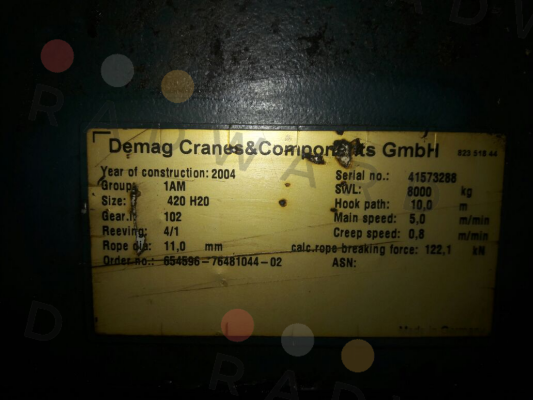 Demag-ROPE FOR:41573288  price