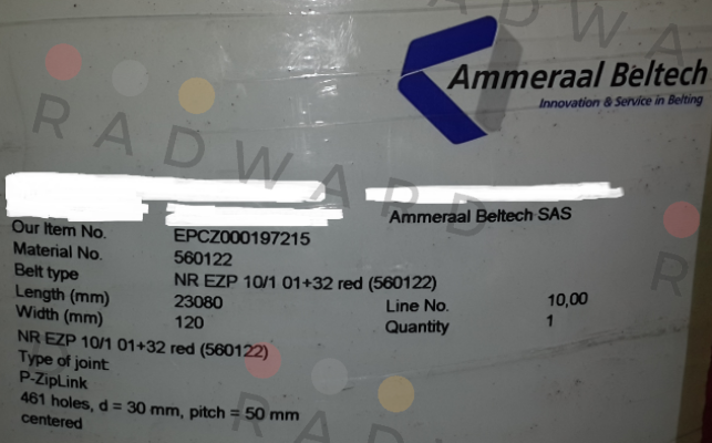 Ammeraal Beltech-NR EZP 10/1 01+32 rot (560122)  price