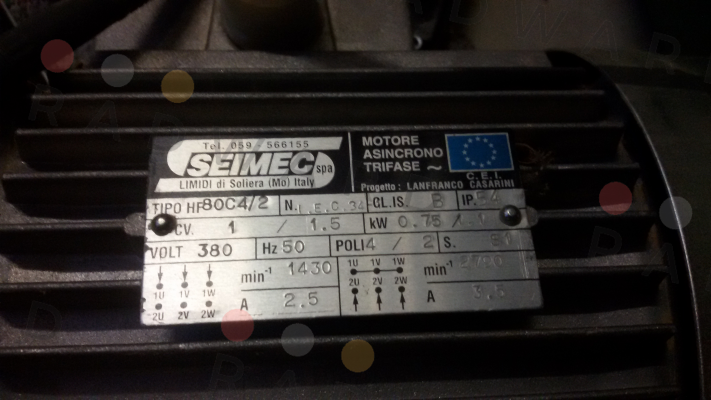 Seimec (Rossi)-HP80C4/2 obsolete, alternative DP80c2/4 2/4 Polen kW 1,1/0,82 V. 400/50 B3  price