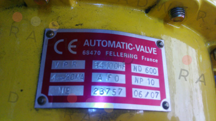 Automatic Valve-Control valve VPR 34100 HF - DN600 PN10  price