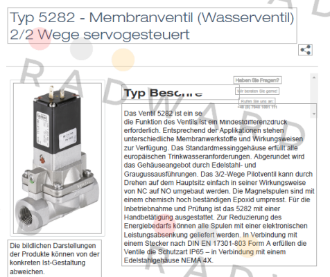 Burkert-Typ 5282   price