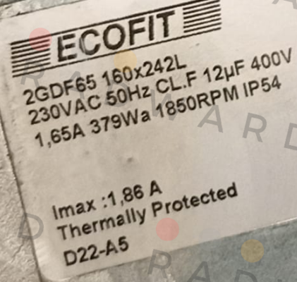 Ecofit-2GDF65 160x242L D22-A5 price