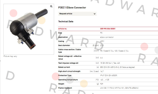 Pfisterer-P3EC1 price