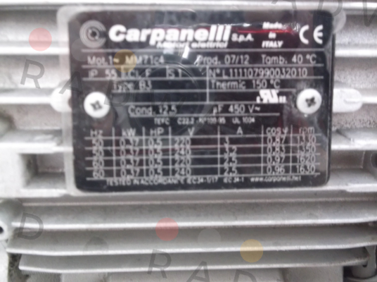 Carpanelli-MM71 c 4 Ser. Nr.: L111107990032010 oem  price