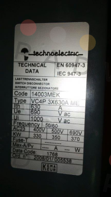 Technoelectric-TEH14003 price