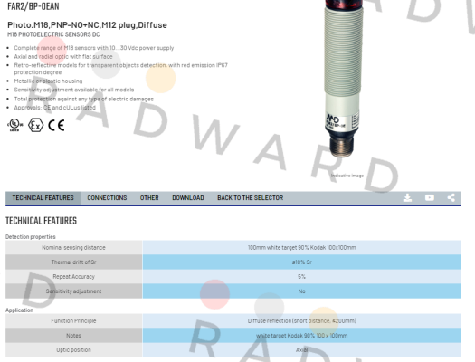 Micro Detectors / Diell-FAR2/BP-0EAN price