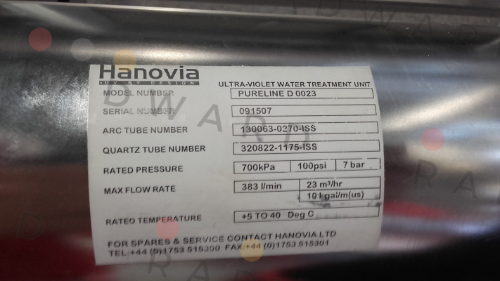 Hanovia-180029-0138-01 price