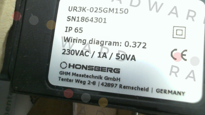 Honsberg-UR3K-025GM150 price