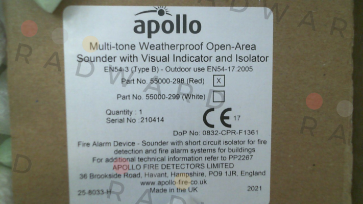 Apollo-55000-29 price