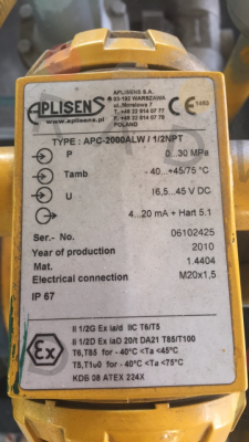 Aplisens-APC-2000ALWExd/0-30Mpa/1/2", NpT  price