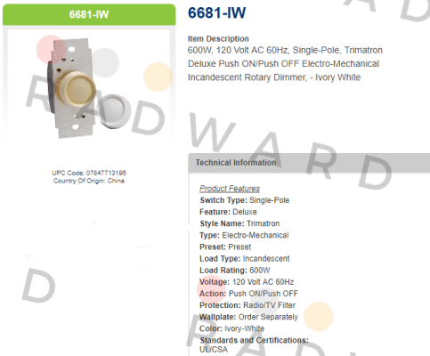 Leviton-6681-IW price