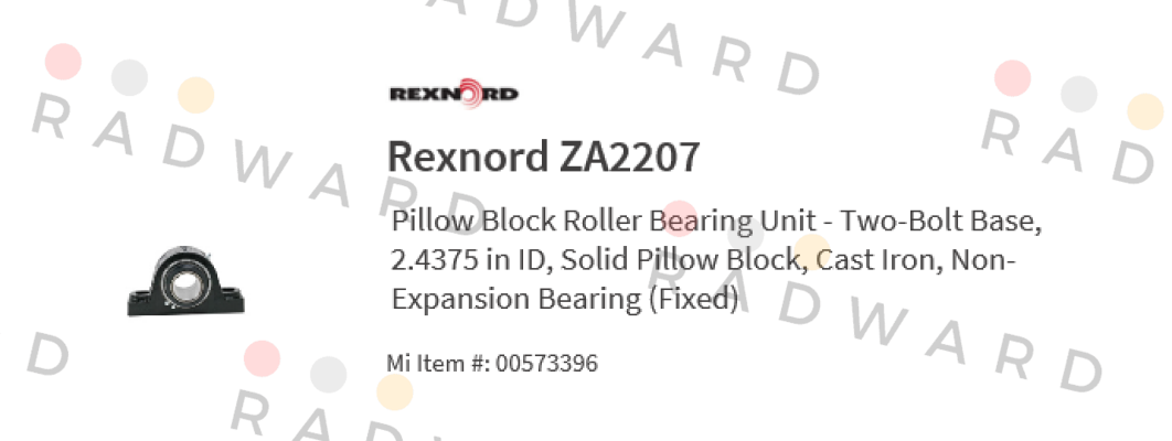 Rexnord-ZA 2207 price