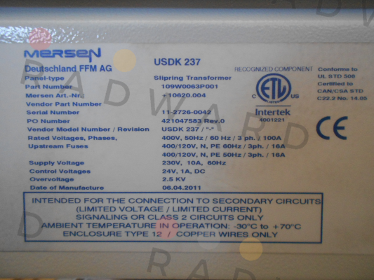 Mersen-USDK 237 price