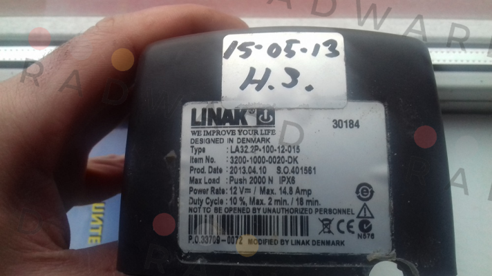 Linak-Type: LA32.2P-100-12-015   Item No. 3200-1000-0020-DK  (30184)  OEM price