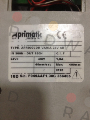 Aprimatic-Apricolor Varia 24V AR price