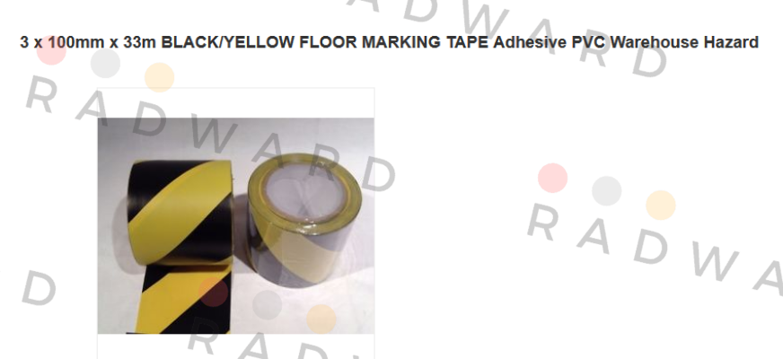 3M-Black/Yellow Vinyl Hazard Tape  price