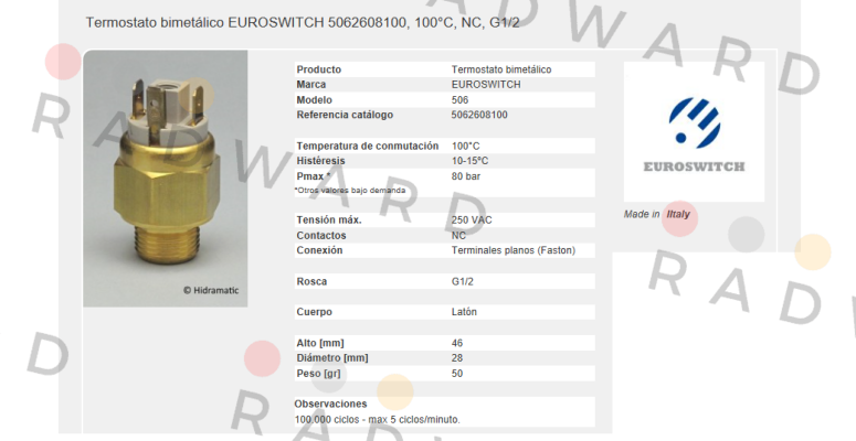 Euroswitch-5062608100 price