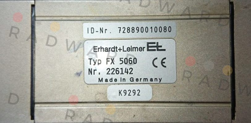 Erhardt Leimer-226142 obsolete, replacement P/N: 00363592 Type: FX 5260  price