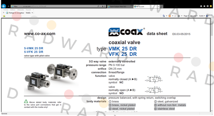 Coax-VMK 25 DR NC price