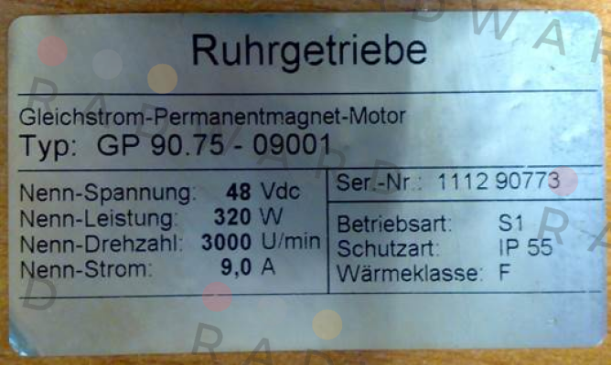 Ruhrgetriebe-Typ: GP 90.75-09001  price