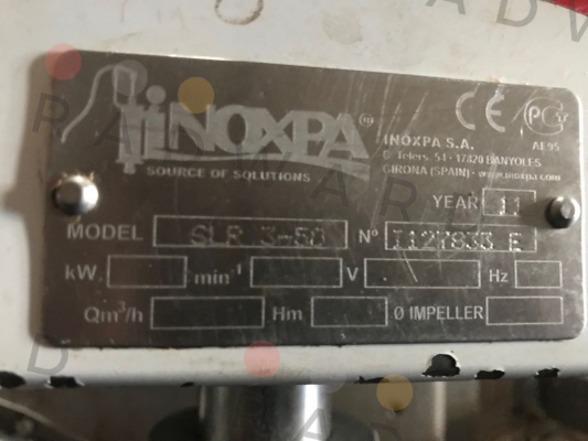 Inoxpa-SLR 3-50  D7032-01 price