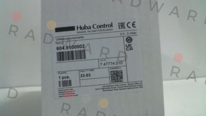 Huba Control-604.9100002 price