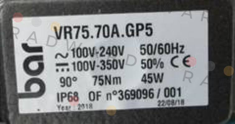 bar-STV-VR75-70A-GP5/3020 price