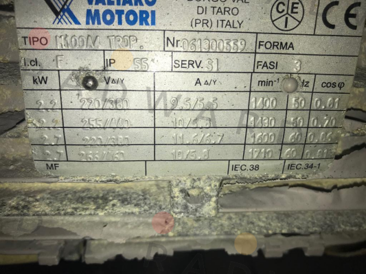 Valtaro Motori-M100/4P/2.2KW/230-400-50/B5 A NORME IE2 price