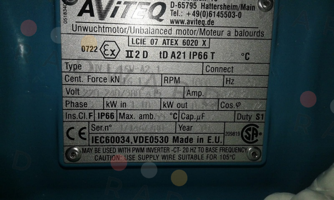 Aviteq-UVF16W-A2.1 220-240/380-415V 50HZ price