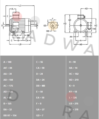 Icme Motor-THE90 LA-4 price