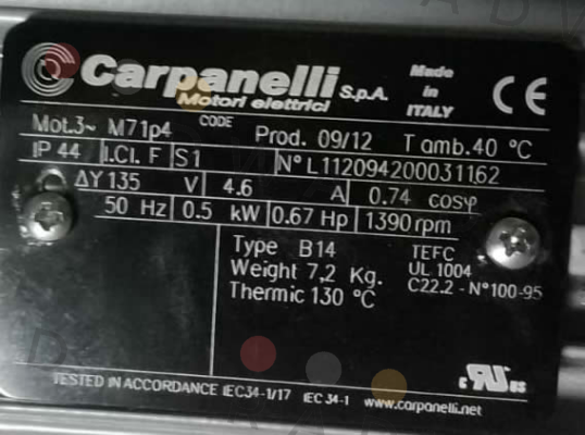 Carpanelli-M71p4 price