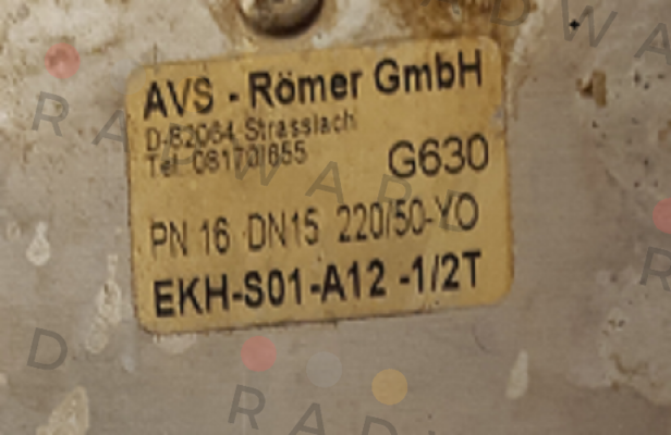 Avs Römer-EKH-S01-A12-1/2T price