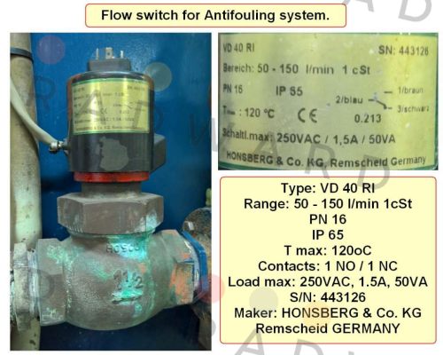 Honsberg-VD 40 RI price