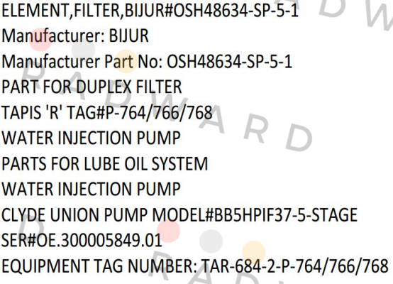 Bijur Delimon-OSH48634-SP-5-1  price