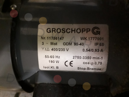 Groschopp-ODM90-40B/Z14 (44,3:1) price