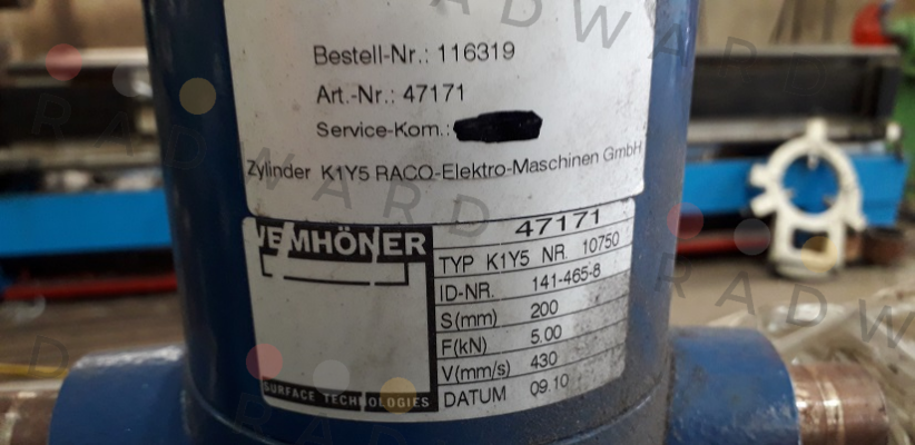 RACO-Type K1Y5, 141-465-8 price